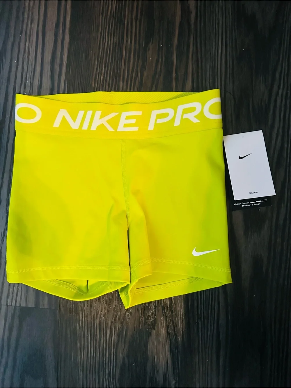 Women’s XS Nike Pro Bright NeonCompression Shorts
